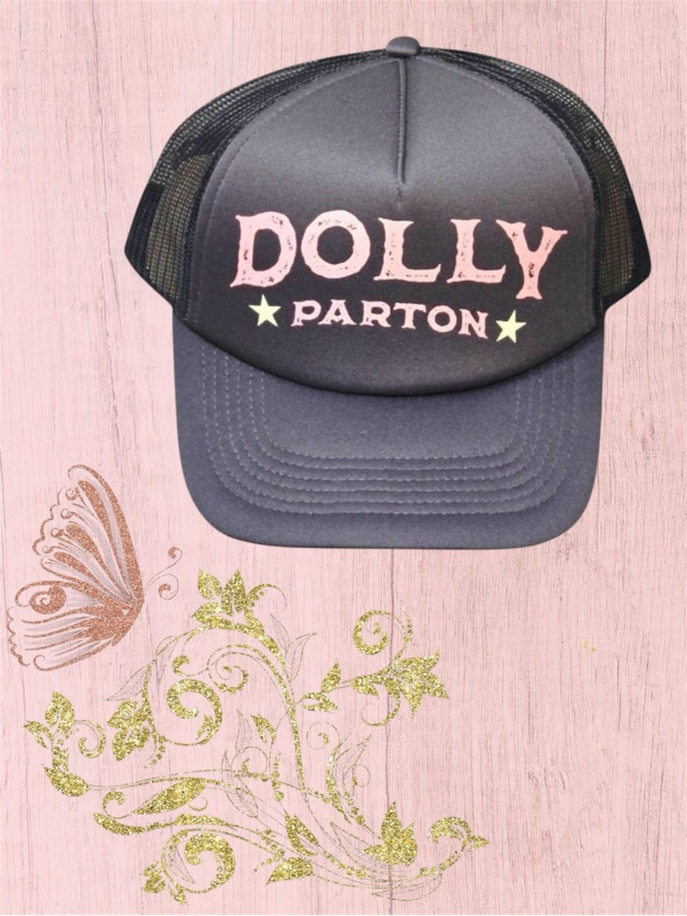 ✨Dolly Parton Trucker Hat✨🦋👢